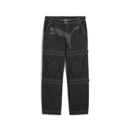 Detailed information about the product A$AP ROCKY x Knee Pad Pants in Black/Denim, Size 28, Cotton by PUMA