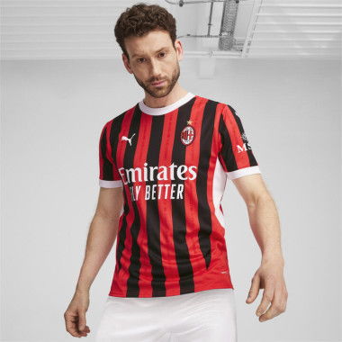 AC Milan 24/25 Home Jersey Shirt Men in For All Time Red/Black, Size 2XL, Polyester by PUMA