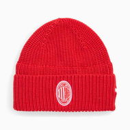 Detailed information about the product AC Milan Essentials Beanie in For All Time Red/White, Polyester by PUMA