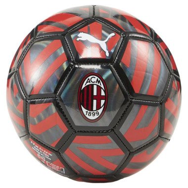 AC Milan Mini Fan Football in Black/For All Time Red by PUMA