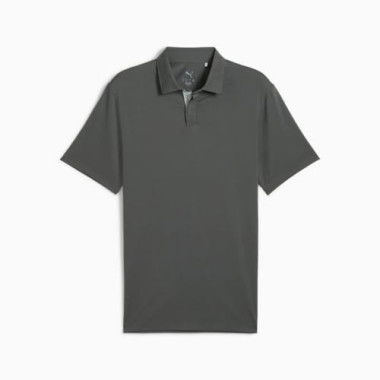 Aerlon Men's Golf Polo Top in Mineral Gray, Size Small, Polyester by PUMA