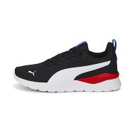 Detailed information about the product Anzarun Lite Youth Sneakers in Black/White/Team Royal, Size 5, Textile by PUMA
