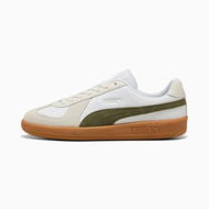 Detailed information about the product Army Trainer Unisex Sneakers in White/Olive/Gum, Size 9.5, Textile by PUMA Shoes