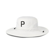 Detailed information about the product Aussie P Golf Bucket Hat in Bright White, Polyester/Cotton by PUMA