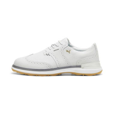 AVANT Wingtip Men's Golf Shoes in Feather Gray/Slate Gray, Size 7.5, Synthetic by PUMA Shoes