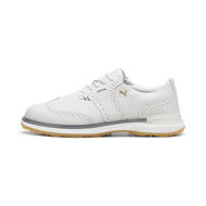 Detailed information about the product AVANT Wingtip Men's Golf Shoes in Feather Gray/Slate Gray, Size 7.5, Synthetic by PUMA Shoes