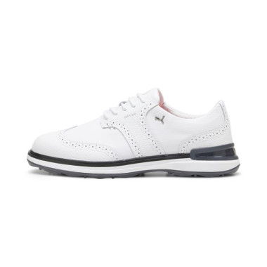 AVANT Wingtip Men's Golf Shoes in White, Size 9, Synthetic by PUMA Shoes