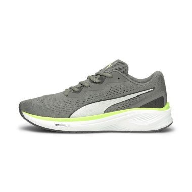 Aviator Unisex Running Shoes in Castlerock/Green Glare, Size 4 by PUMA Shoes