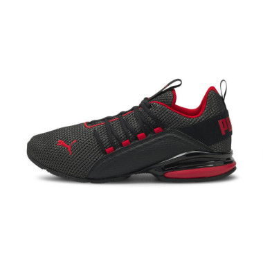 Axelion LS Men's Running Shoes in Black/High Risk Red, Size 7, Synthetic by PUMA Shoes