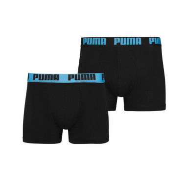 Basic Men's Boxers 2 Pack in Black/Cobalt, Size XL by PUMA