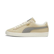 Detailed information about the product Basket Classic XXI Muted Unisex Sneakers in Putty/Stormy Slate/Gold, Size 4, Textile by PUMA