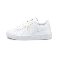 Detailed information about the product Basket Classic XXI Trainers Kids Shoes in White, Size 1, Textile by PUMA Shoes