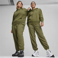 Detailed information about the product BETTER CLASSICS Relaxed Women's Hoodie in Olive Green, Size Large, Cotton by PUMA