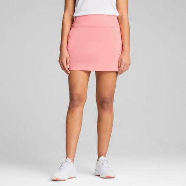 Blake Piped Women's Golf Knit Skirt in Pink Fruit, Size XS, Polyester by PUMA