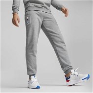 Detailed information about the product BMW M Motorsport ESS Men's Fleece Pants in Medium Gray Heather, Cotton/Polyester by PUMA