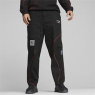 Detailed information about the product BMW M Motorsport Garage Crew Men's Pants in Black, Size Large, Cotton/Elastane by PUMA