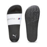 Detailed information about the product BMW M Motorsport Logo Leadcat 2.0 Motorsport Slides in White/Black, Size 6, Synthetic by PUMA
