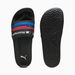 BMW M Motorsport Logo Leadcat 2.0 Unisex Slides in Black, Size 4, Synthetic by PUMA Shoes. Available at Puma for $60.00