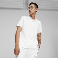 Detailed information about the product BMW M Motorsport Men's Jacquard Polo Top in White, Size Medium, Cotton/Polyester by PUMA