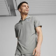 Detailed information about the product BMW M Motorsport Men's Polo Top in Medium Gray Heather, Size Large, Cotton/Polyester by PUMA