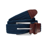 Detailed information about the product Braided Weave Men's Golf Belt in Deep Navy, Size S/M, Polyester/Rubber by PUMA