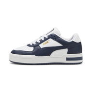 Detailed information about the product CA Pro Classic Unisex Sneakers in White/Club Navy/Team Gold, Size 10, Textile by PUMA Shoes