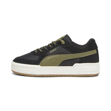 CA Pro Trail Unisex Sneakers in Black/Olive Drab, Size 4, Textile by PUMA