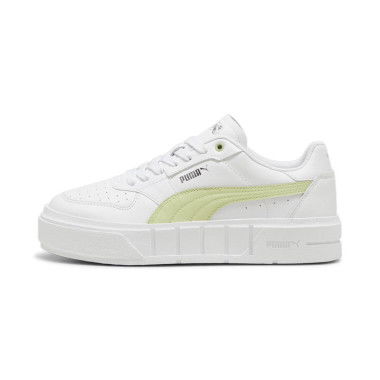 Cali Court Leather Women's Sneakers in White/Cool Cucumber, Size 10 by PUMA