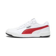 Detailed information about the product Caracal Unisex Sneakers in White/For All Time Red/Black, Size 10.5 by PUMA