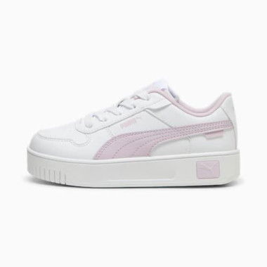 Carina Street Sneakers Kids in White/Grape Mist, Size 2, Textile by PUMA Shoes