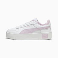 Detailed information about the product Carina Street Sneakers Youth in White/Grape Mist, Size 6 by PUMA Shoes