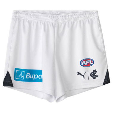 Carlton Football Club 2024 Menâ€™s Replica AWAY Shorts in Navy/White/Cfc, Size 2XL by PUMA