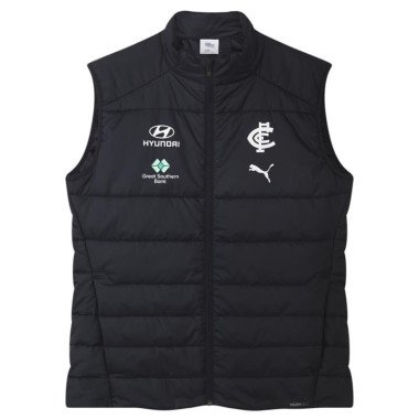 Carlton Football Club 2024 Menâ€™s Team Vest in Dark Navy/Cfc, Size 2XL, Polyester by PUMA