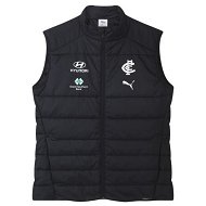 Detailed information about the product Carlton Football Club 2024 Menâ€™s Team Vest in Dark Navy/Cfc, Size Small, Polyester by PUMA
