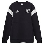 Detailed information about the product Carlton Football Club 2024 Unisex Heritage Crew Top in Dark Navy/White/Cfc, Size 3XL, Cotton/Polyester by PUMA