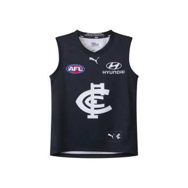 Carlton Football Club 2025 Infant Replica Home Guernsey in Dark Navy/White/Cfc, Size 12M by PUMA