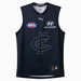 Carlton Football Club 2025 Men's Replica Throwback Guernsey in Dark Navy/Cfc, Size Small by PUMA. Available at Puma for $130.00