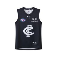 Detailed information about the product Carlton Football Club 2025 Toddler Replica Home Guernsey in Dark Navy/White/Cfc, Size 2T by PUMA