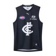 Detailed information about the product Carlton Football Club 2025 Women's Replica Home Guernsey in Dark Navy/White/Cfc, Size XS by PUMA