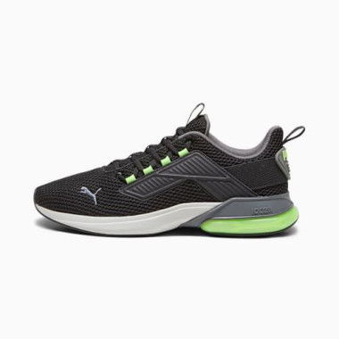 Cell Rapid Unisex Running Shoes in Black/Cool Dark Gray/Pro Green, Size 7.5, Synthetic by PUMA Shoes