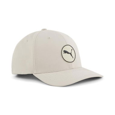 Circle Cat Tech Golf Cap in Alabaster, Polyester by PUMA