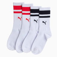 Detailed information about the product Classic Crew Socks (2 Pairs) Unisex in White, Size 10