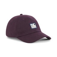 Detailed information about the product CLASSICS Graphic Dad Cap in Midnight Plum, Polyester/Nylon/Viscose by PUMA