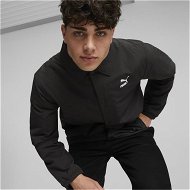 Detailed information about the product Classics Men's Coach Jacket in Black, Size Medium, Polyester by PUMA
