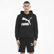 Detailed information about the product Classics Men's Logo Hoodie in Black, Size Large, Cotton by PUMA