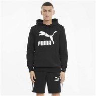 Detailed information about the product Classics Men's Logo Hoodie in Black, Size Medium, Cotton by PUMA