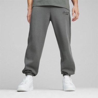 CLASSICS+ Men's Sweatpants in Mineral Gray, Size 2XL, Cotton by PUMA