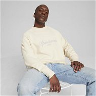 Detailed information about the product CLASSICS+ Men's Sweatshirt in Alpine Snow, Size Large, Cotton by PUMA