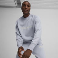 Detailed information about the product CLASSICS+ Men's Sweatshirt in Gray Fog, Size Small, Cotton by PUMA