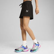 Detailed information about the product CLASSICS Ribbed Shorts Women in Black, Size Small, Cotton by PUMA